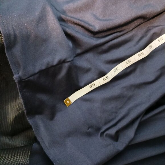 NEW Cynthia & Sahar Zaara One-Shoulder‎ Stretch Satin Dress Midnight Navy Blue M - Picture 11 of 11